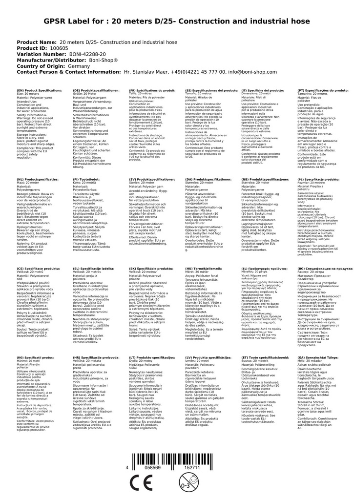 20 Metri D/25- Tubo da costruzione e industriale-1