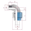 Raccordo a gomito 90° PP PE tubo 20 x 1/2" AG-0