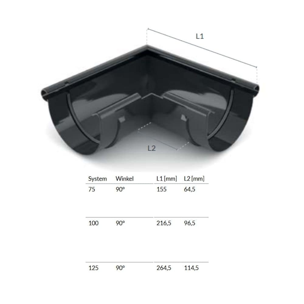 Angolo Esterno 90° marrone Sistema 75-0