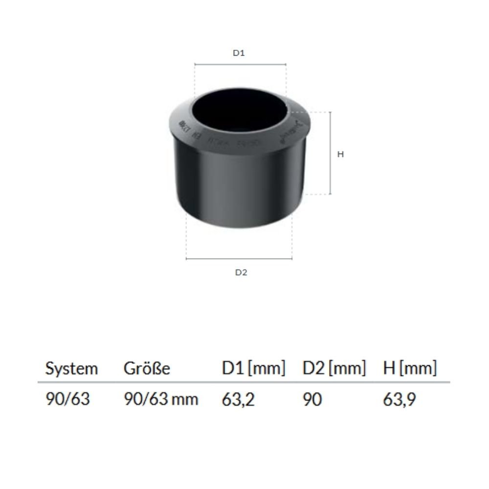 Riduzione marrone Sistema 90/63-0