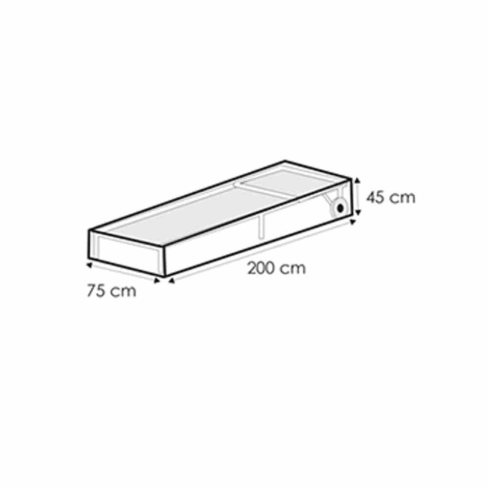 Copertura protettiva trasparente per sdraio, ca200x75x45-0