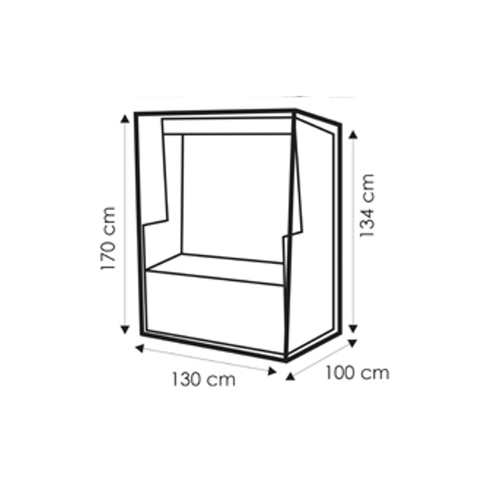 Custodia trasparente per sedia a sdraio, ca.130x100x170/134-0