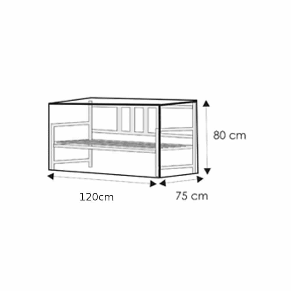 Custodia trasparente per panca doppia, ca.120x75x80-0