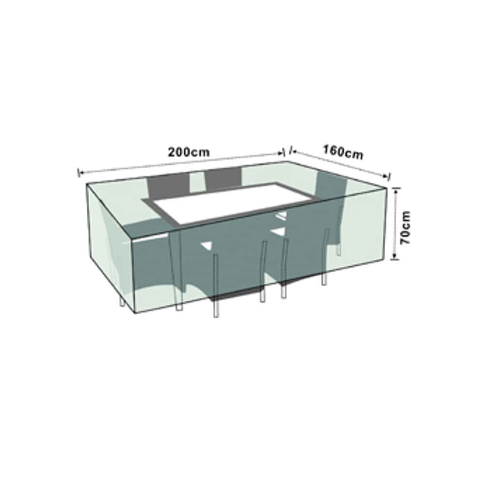 Copertura Protettiva Deluxe Set Rattan, ca.200x160x70-0