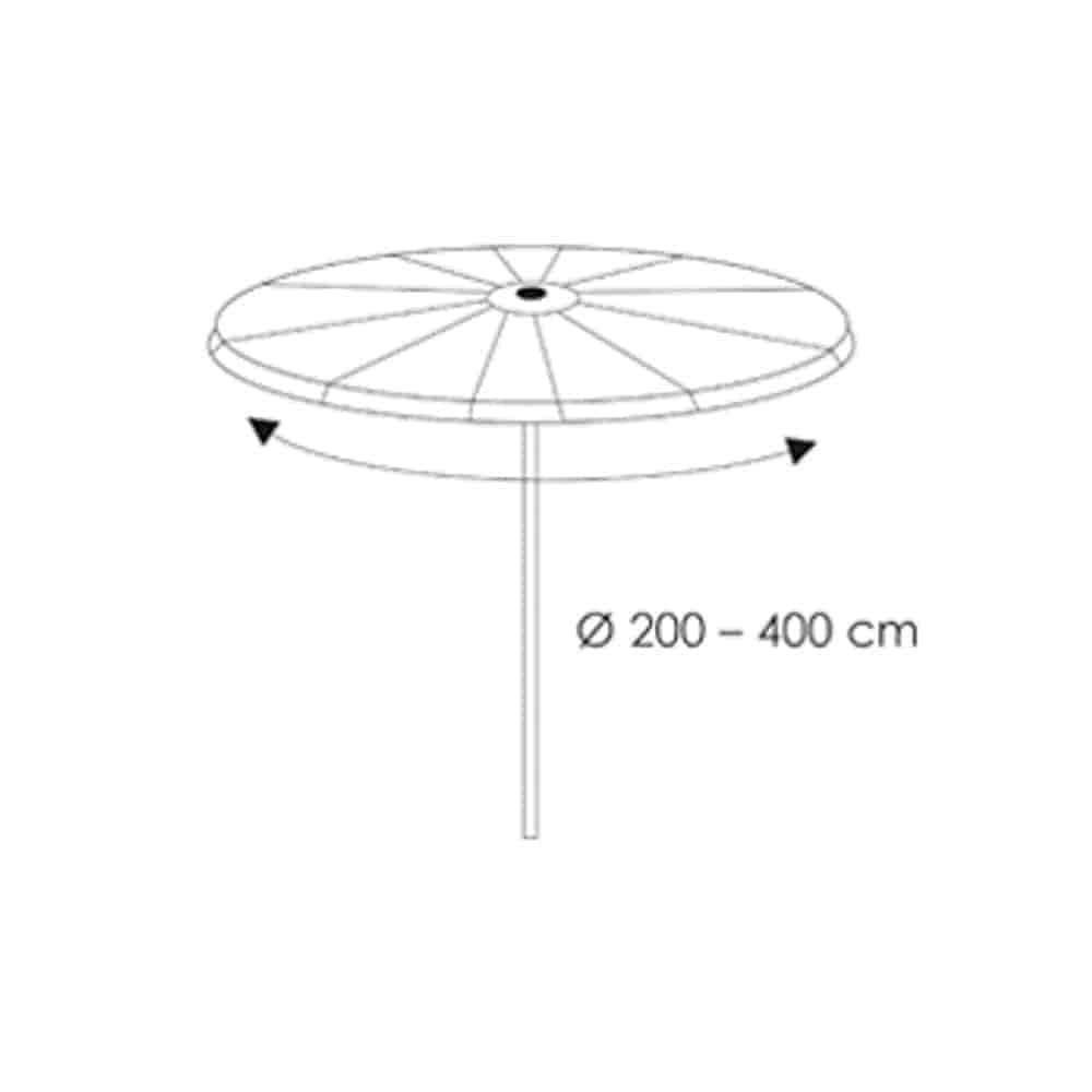 Copertura Protettiva Deluxe Ombrellone a Braccio, ca.64x250-0