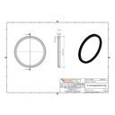 KG Anello di tenuta sostitutivo DN/OD 110 (KG PVC)-1