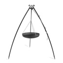 Wok su treppiede in acciaio naturale 200 cm - 60 cm di diametro-1