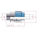 Raccordo a compressione per tubo PP PE 25 x 1/2" IG-0