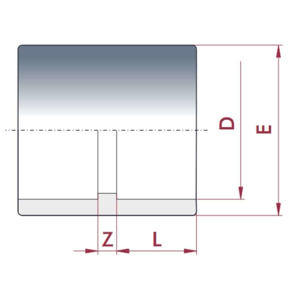 PVC-U manicotto adesivo 32 mm PN16-0