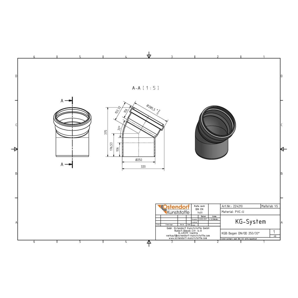 KGB Curva DN/OD 250 30 Gradi-1