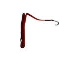 Fascia elastica piatta con 2 ganci doppi extra forti 150 cm Rosso-1