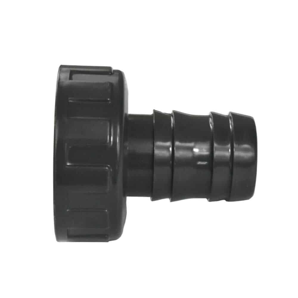 Raccordo per tubo in PVC con dado di serraggio 2" IG x 38 mm