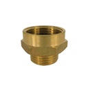 Raccordo filettato in ottone nipplo doppio esteso 1 1/4" AG x 1 1/2" IG