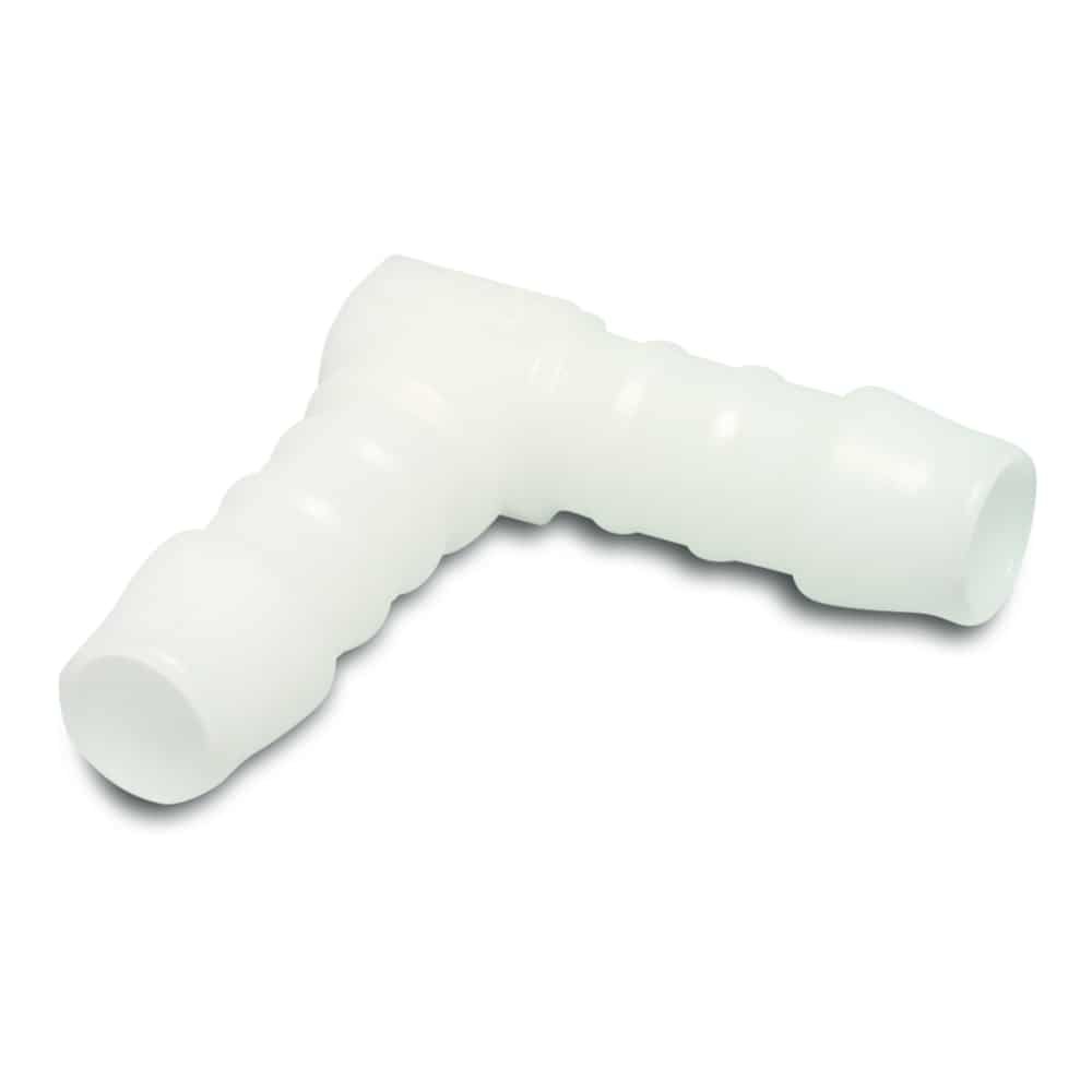 Connettore per tubi in plastica angolo 90° 10 mm