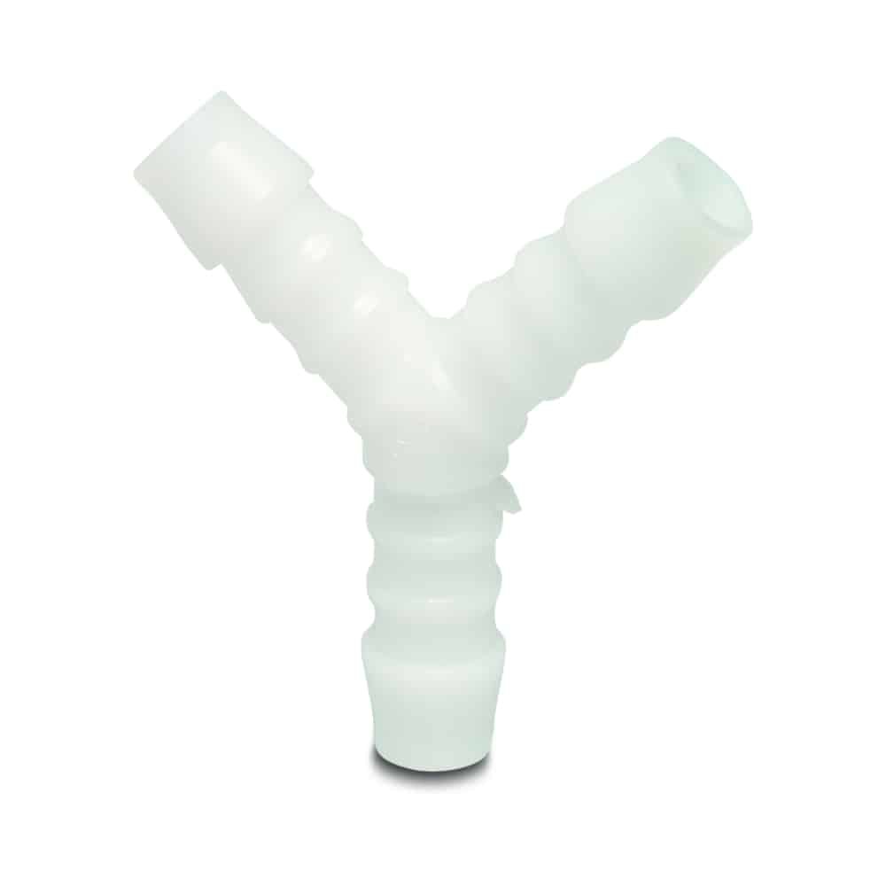 Connettore per tubi in plastica a Y 4 mm