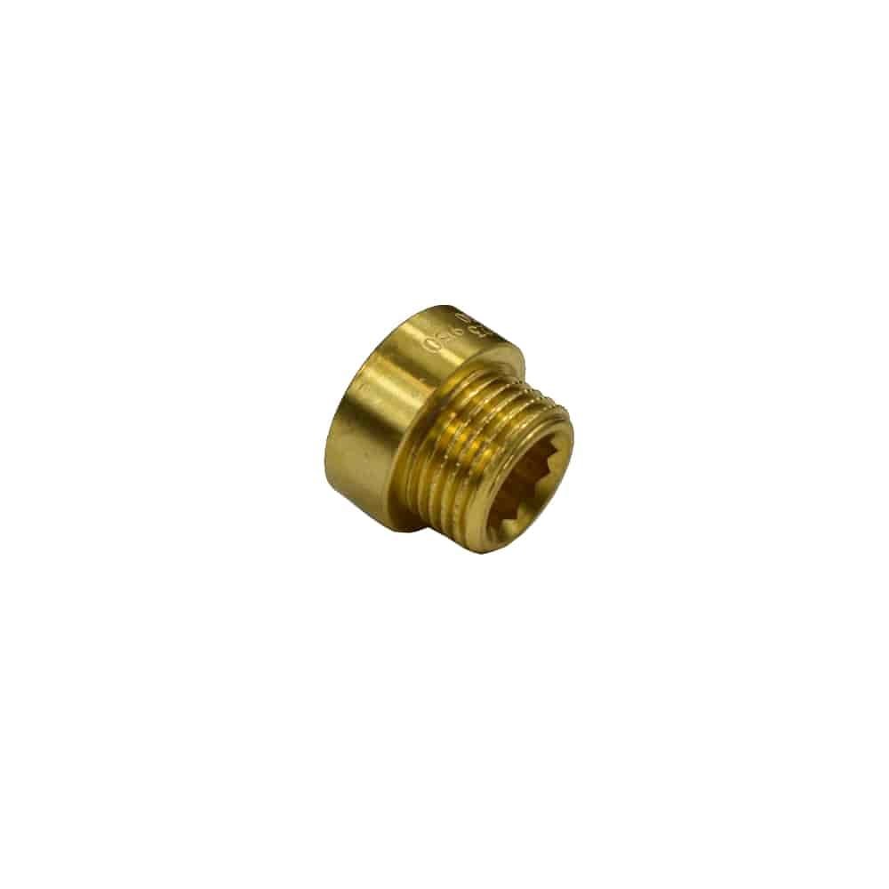 Raccordo filettato in ottone prolunga rubinetto 3/4" AG x 3/4" IG 15 mm