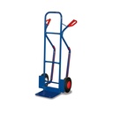 Carrello a tubo d'acciaio 250 kg con pneumatici pieni in gomma 550 x 615 x 1305 mm