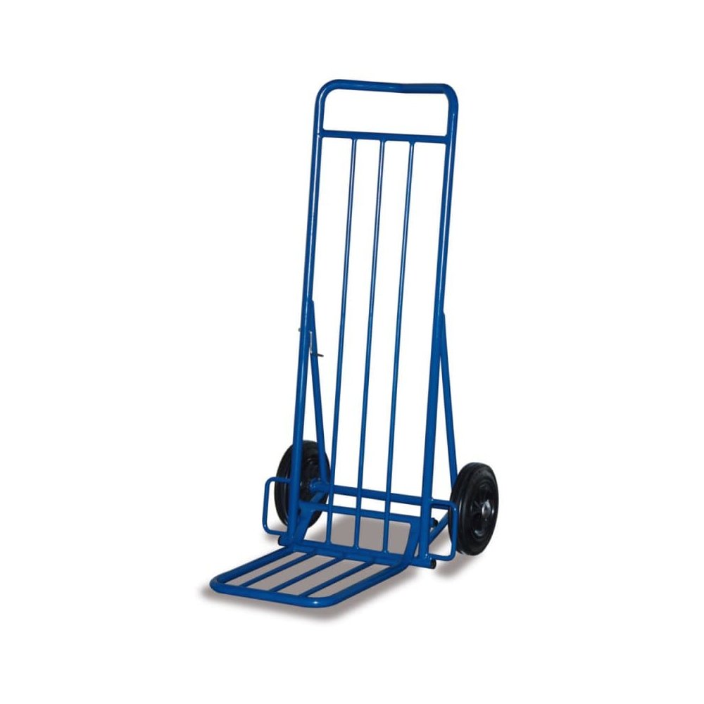 Carrello per pacchi 150 kg con pala ripiegabile pneumatici 490 x 635 x 1025 mm