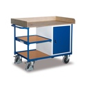 Carrello da officina con 3 ripiani, 1 armadio + EasySTOP