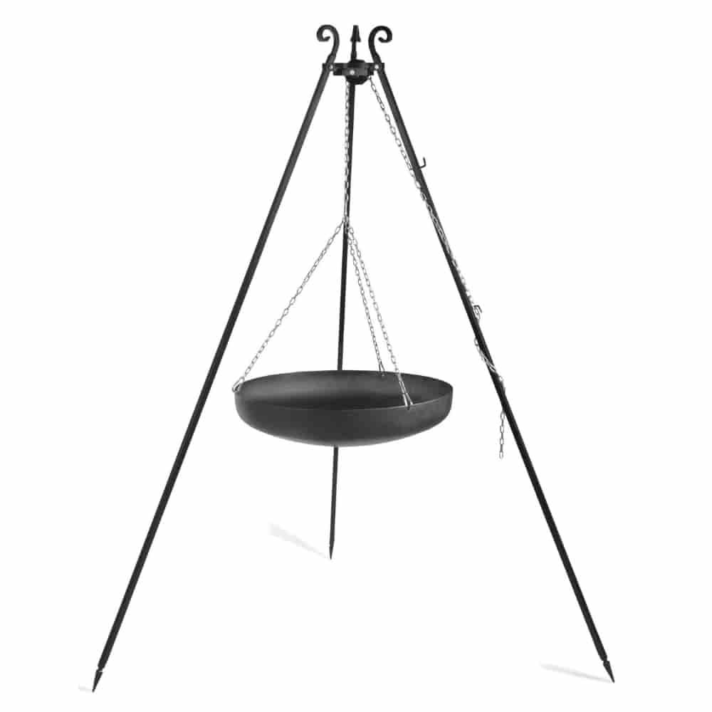 Wok su treppiede in acciaio naturale 180 cm - 60 cm di diametro