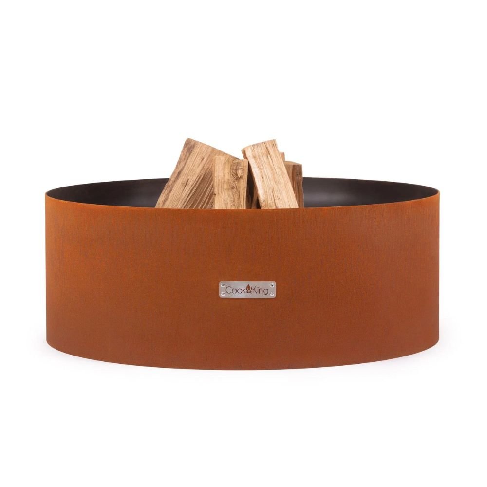 Braciere "BOURBON" 70 cm - in acciaio Corten