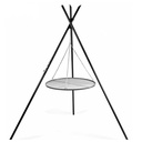 Griglia a sospensione "TIPI" 210 cm + Griglia 50 cm in acciaio inox