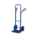 Carrello di tubi d'acciaio 250 kg con grande pala Altezza 1300 mm Pneumatici 570 x 650 x 1305 mm