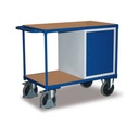 Carrello da officina con 1 armadio, 2 superfici di carico + EasySTOP