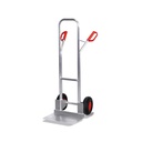 Carrello in alluminio 200 kg con pala extra grande pneumatici 570 x 635 x 1310 mm