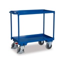 Grande carrello con 2 ripiani, bordo vasca alto 40 mm + EasySTOP