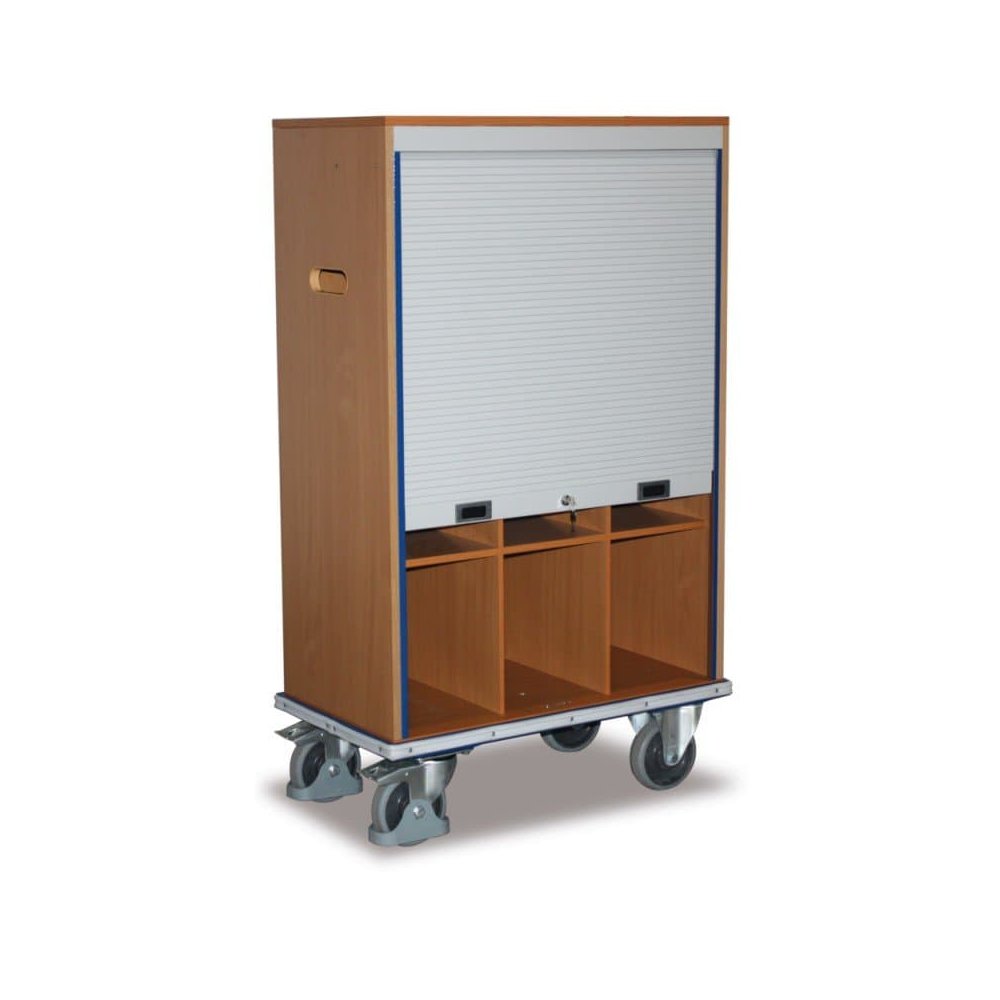 Carrello per cartelle con 9 scomparti chiudibili + EasySTOP