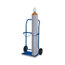 Carrello in acciaio per 2 bombole da 10l di contenuto gomma termoplastica 565 x 370 x 1045 mm