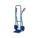 Carrello impilatore in acciaio tubo 250 kg con pala pieghevole pneumatici 570 x 545 x 1300 mm