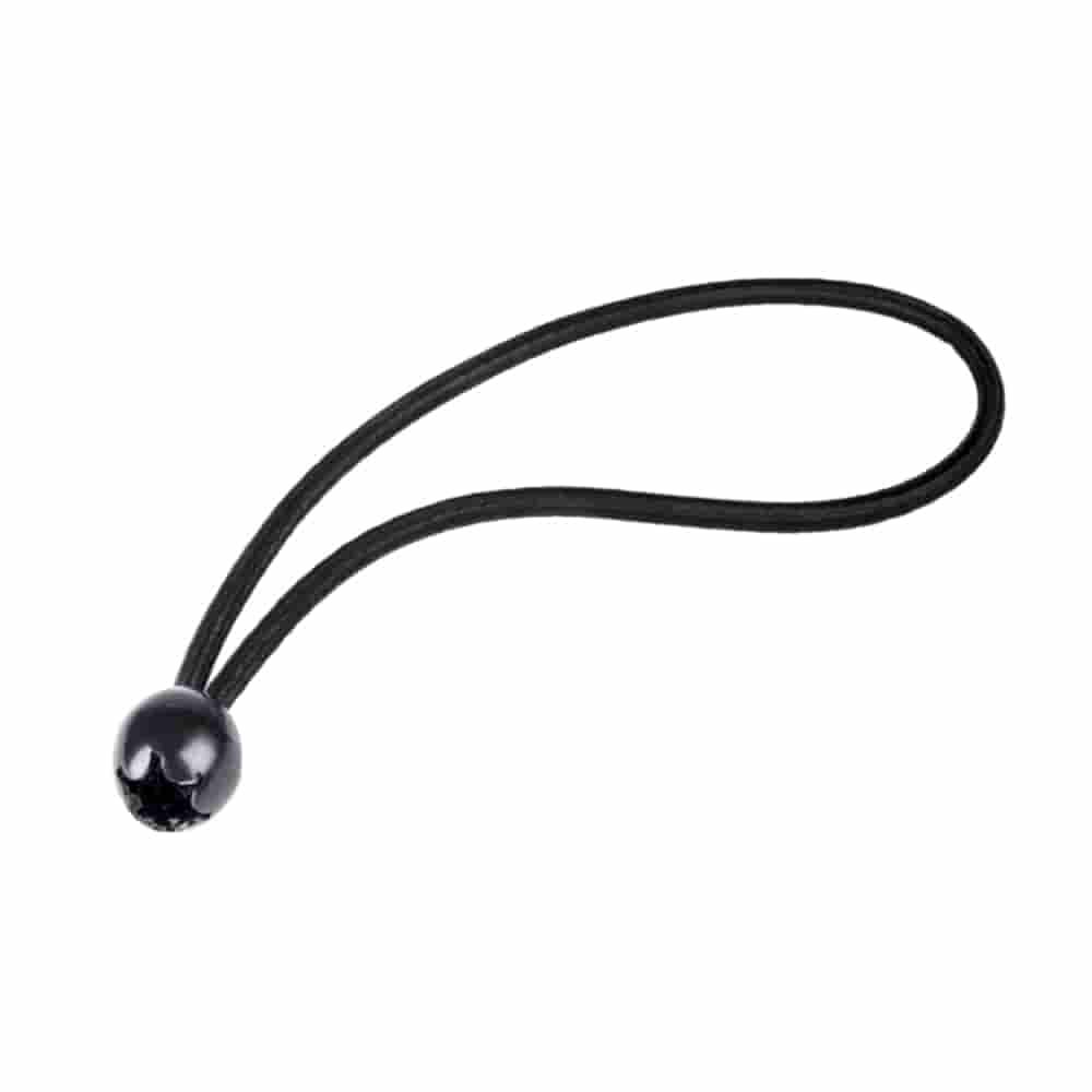 Fettuccia elastica con sfera, nera