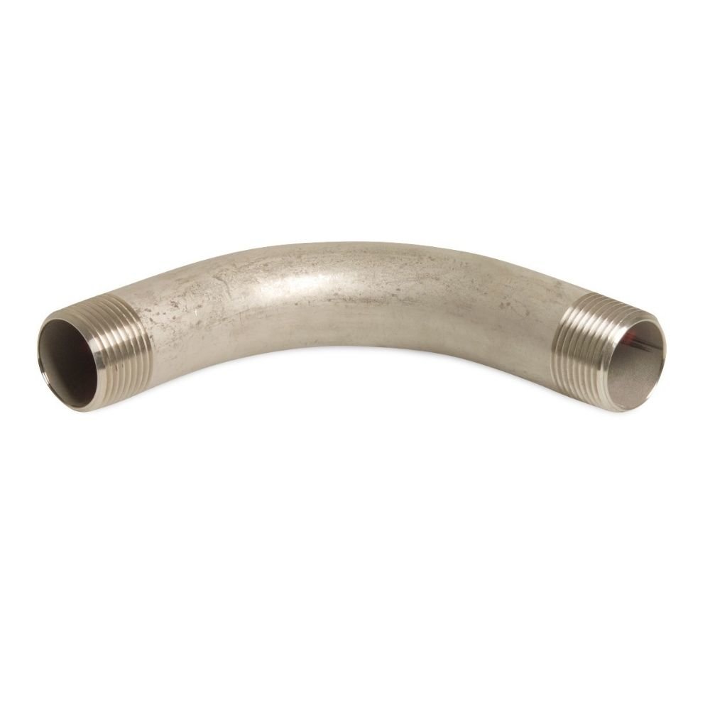 Raccordo filettato in acciaio inox curva 90° 3/4" AG