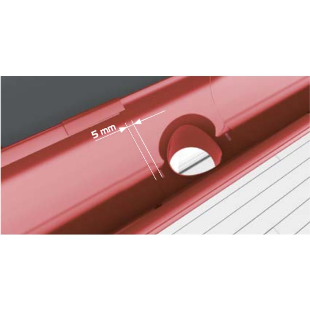 Staffa (PVC) grafite Sistema 90-9